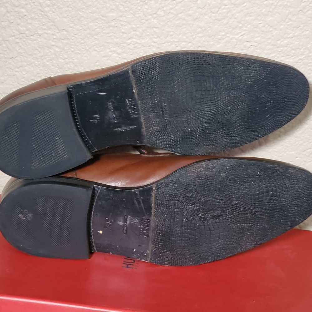 Hugo Boss Square Loafer‎ Dark Brown Leather Mens Size 8.5 - Picture 5 of 6